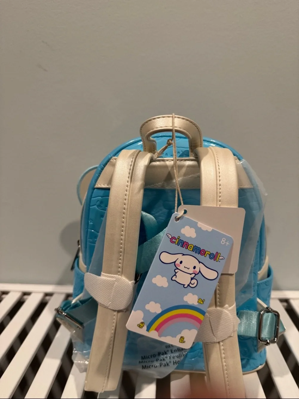Loungefly Cinnamoroll Bunny Sanrio Mini Backpack - Blue/White NWT